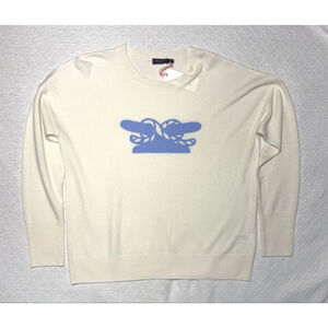 NWT Vineyard Vines Coastal Nautical Cleat Intarsia 100% Cashmere Sweater Size M